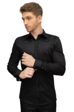 ČRNA SVEČANA SRAJCA SENS SLIM FIT